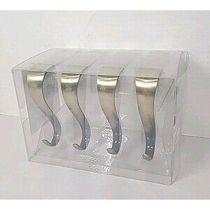 Set Of 4 Golden Stocking Holders Hobby Lobby 4"x4"
